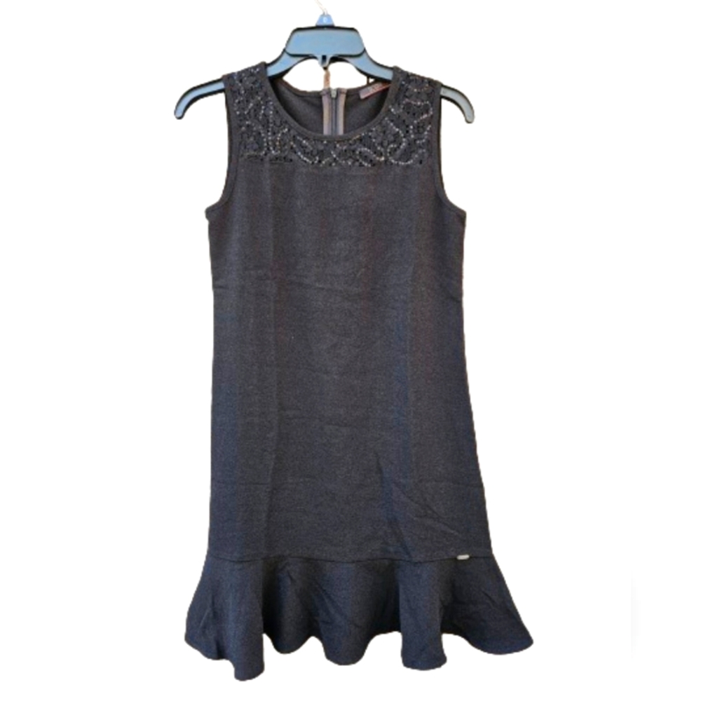 Small Black SODA vintage shift dress